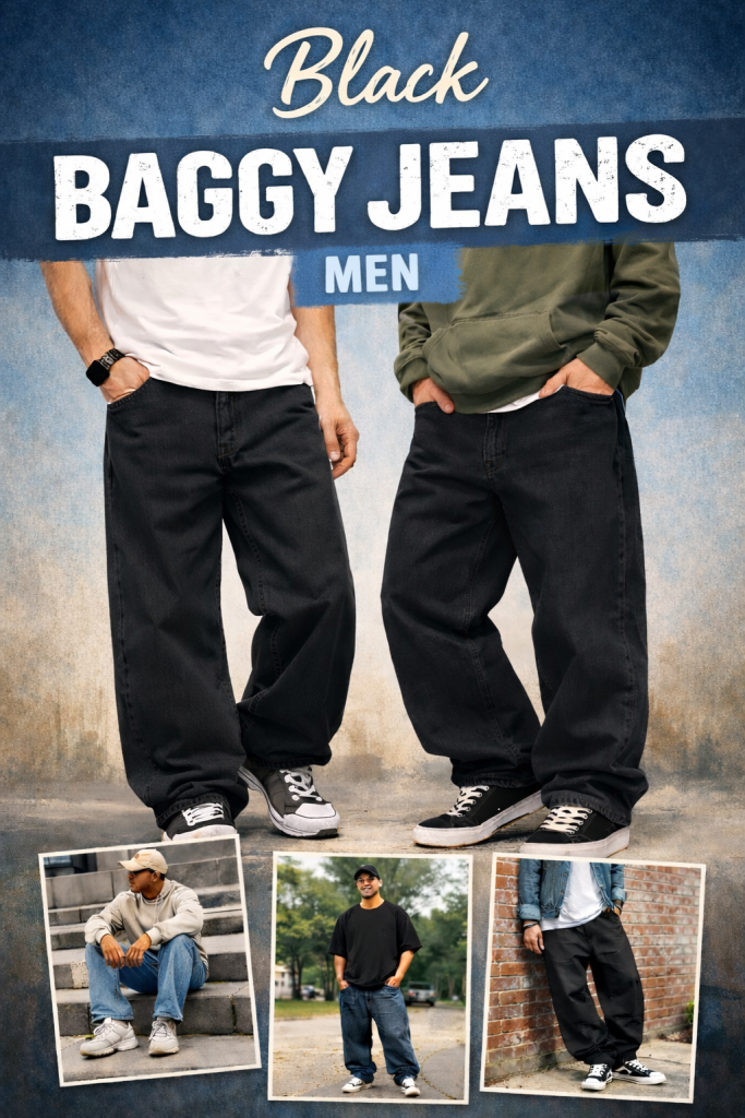 Black Baggy Jeans Men Black Baggy Jeans Men
