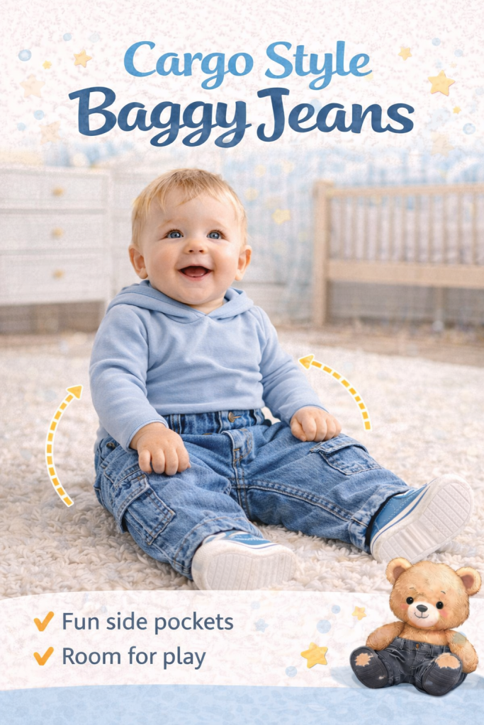 Cargo Style Baggy Jeans